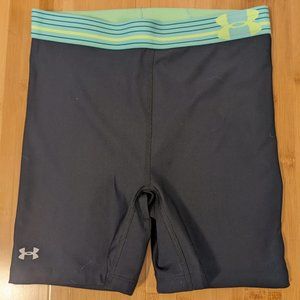 Under armour spandex shorts, size small, black
